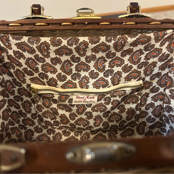 Woven Straw Tote with Tortoiseshell-Effect Handles - Beige/tan 50’s - Picture 3 of 9